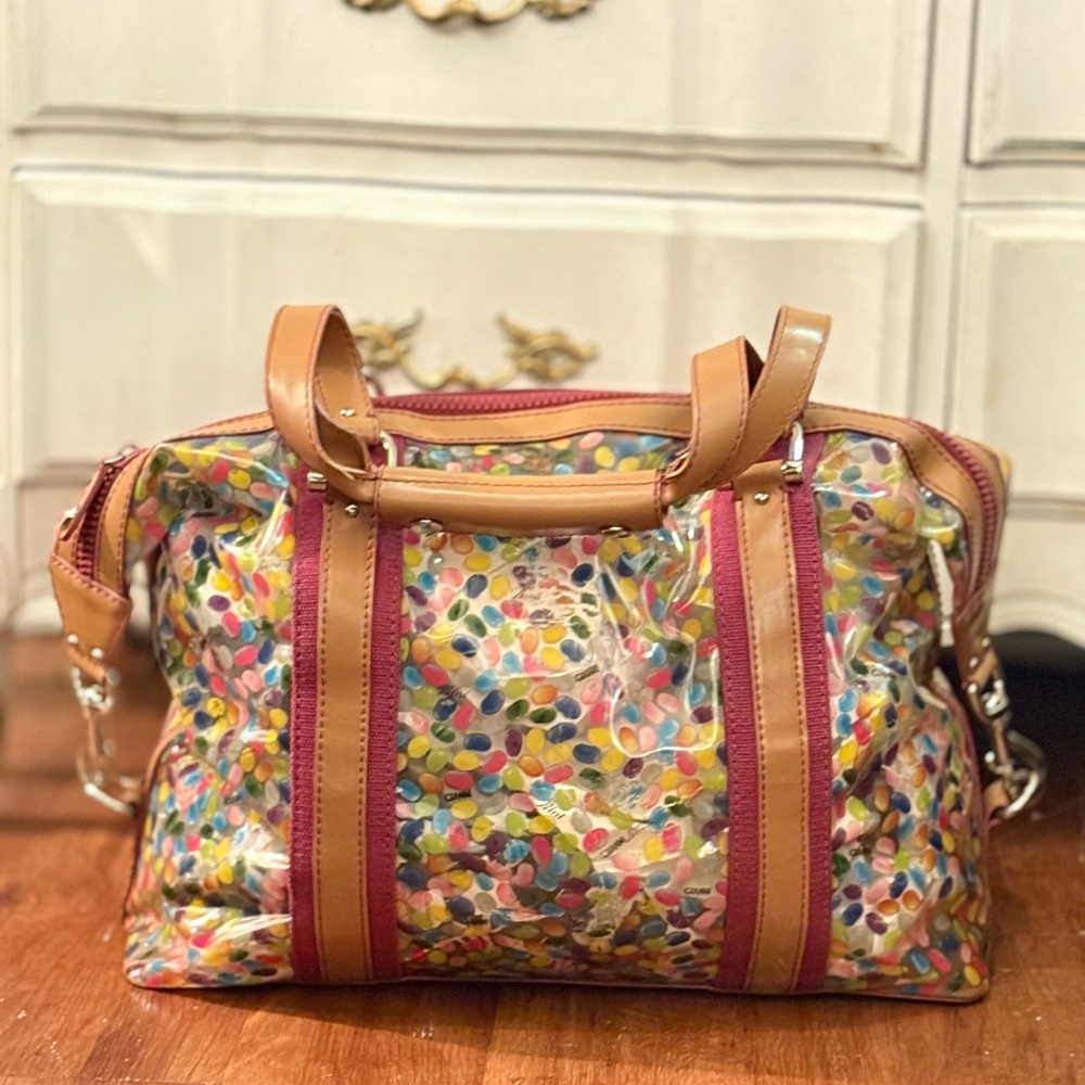 Gianni Bini Multicolor Tote Bag with Tan Accents